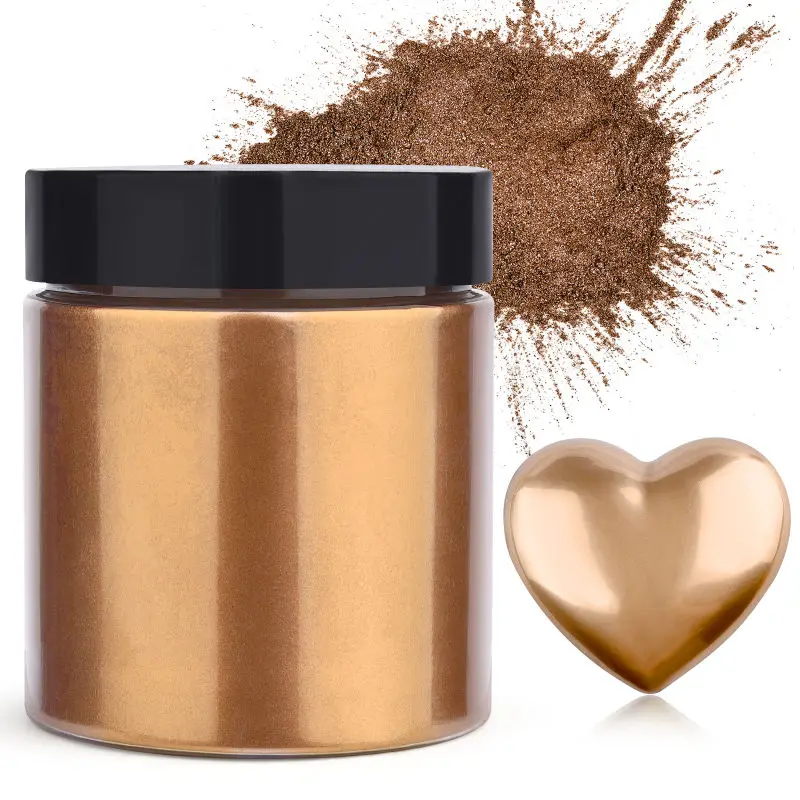 Resin Pigment Powder - 50g/garrafa metálica glitter em pó ouro