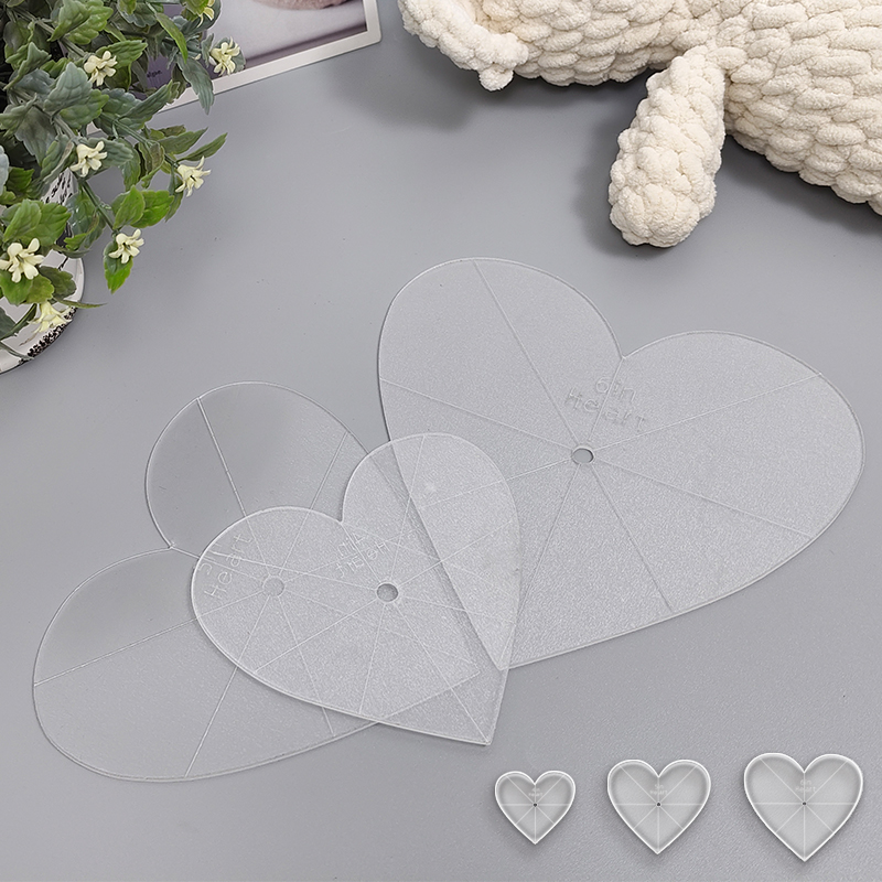 Art Craft Template - Conjunto de 3 Réguas de Acrílico