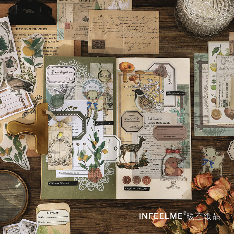 Art Craft Notebook - Pacote de Adesivos com Padrões Artísticos