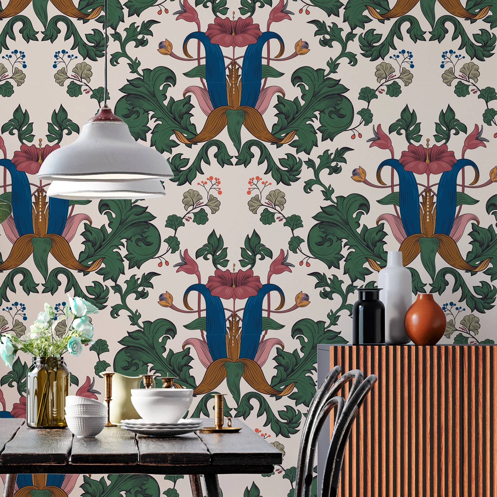 Art Craft William Morris - Papel de parede inspirado em William