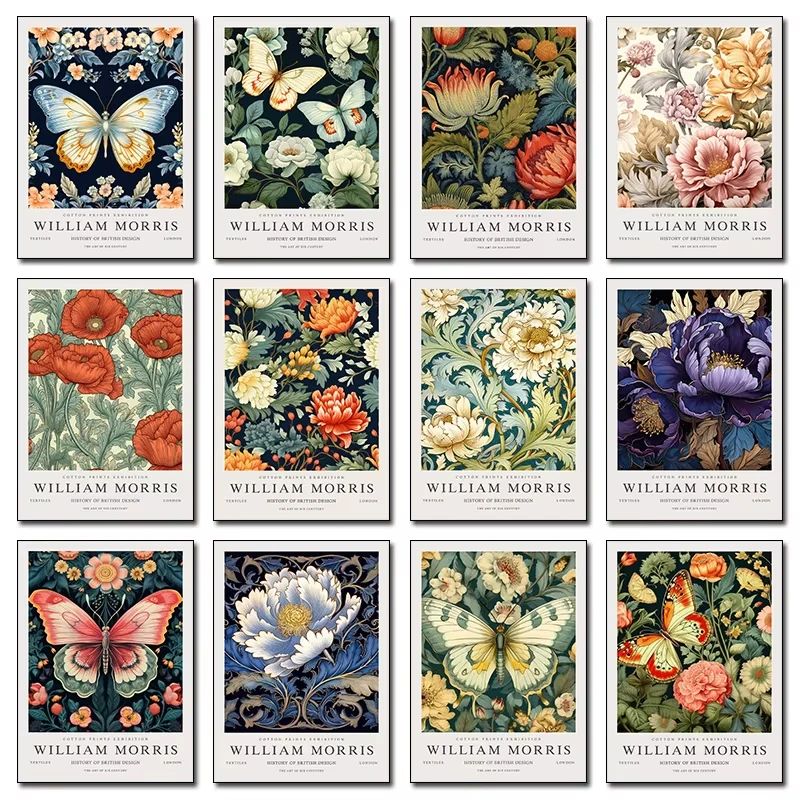 Art Craft William Morris - Arte de Parede Neutra William Morris