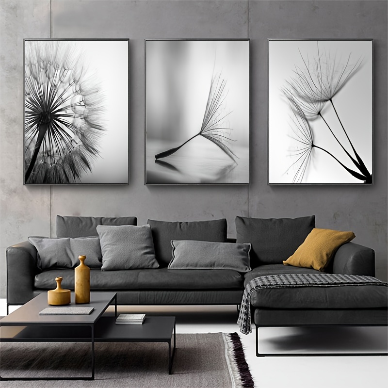 Art & Craft Paper Origami - Preto branco dandelion flor arte da