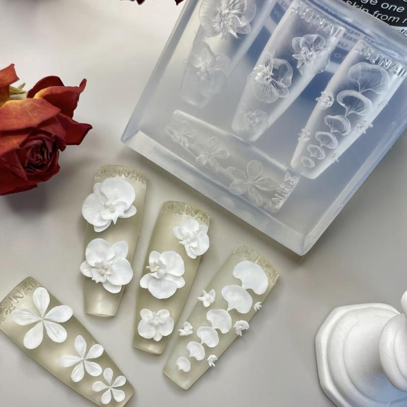 Art Craft Template - Molde de silicone transparente 3D para