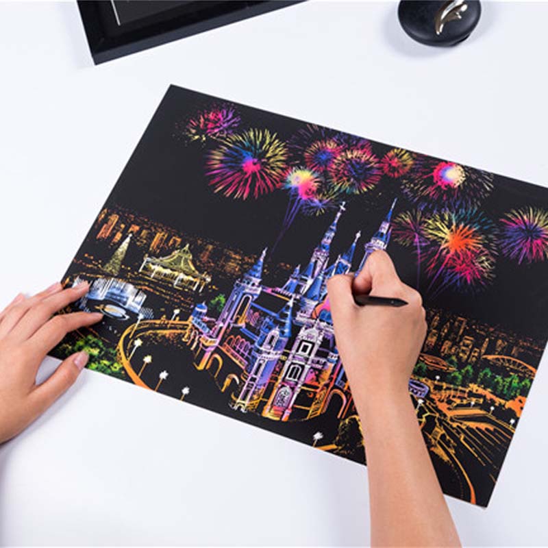 Art Craft Notebook - Novo criativo magia scratch arte artesanato