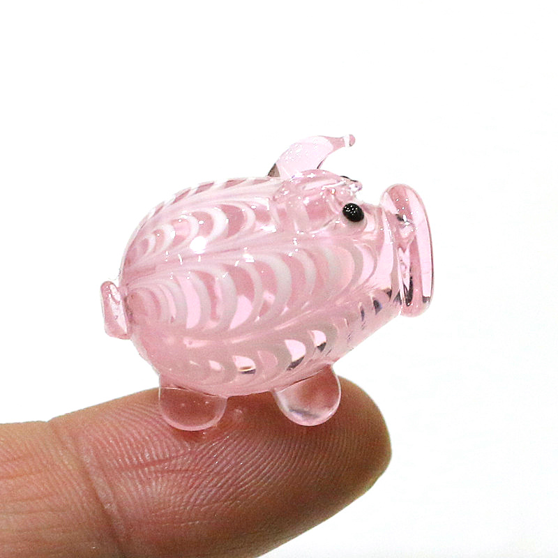 Craft And Art Difference - Mini Figurinha de Porquinho em Vidro
