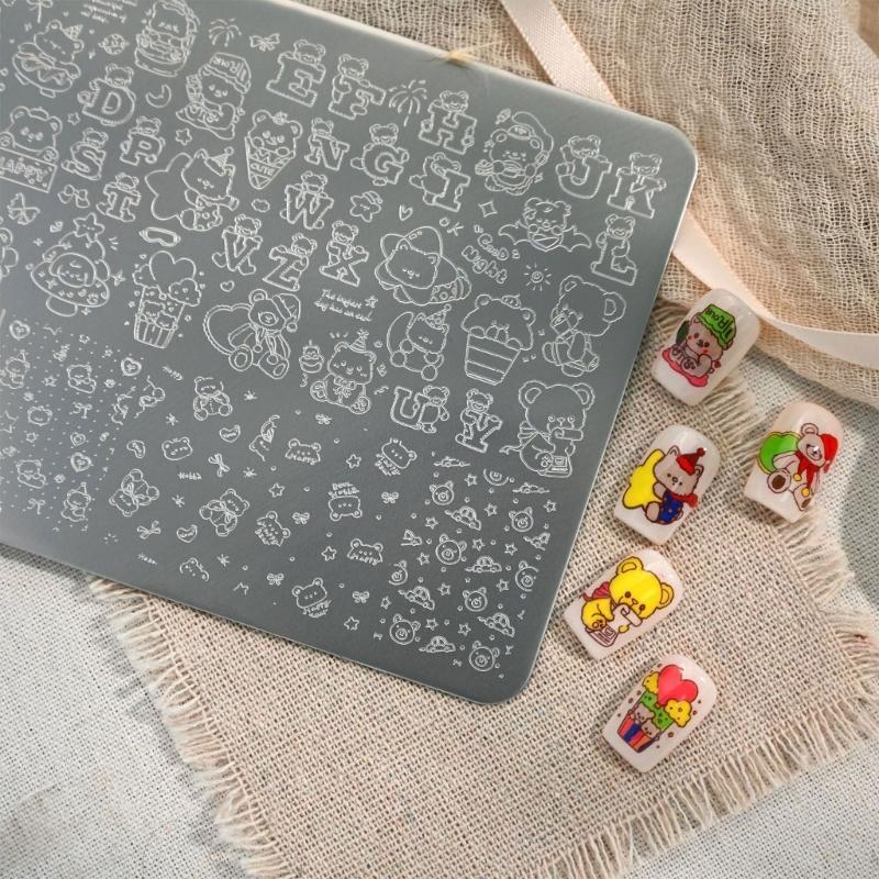 Art Craft Template - R3MC Placa estampagem arte unhas aço