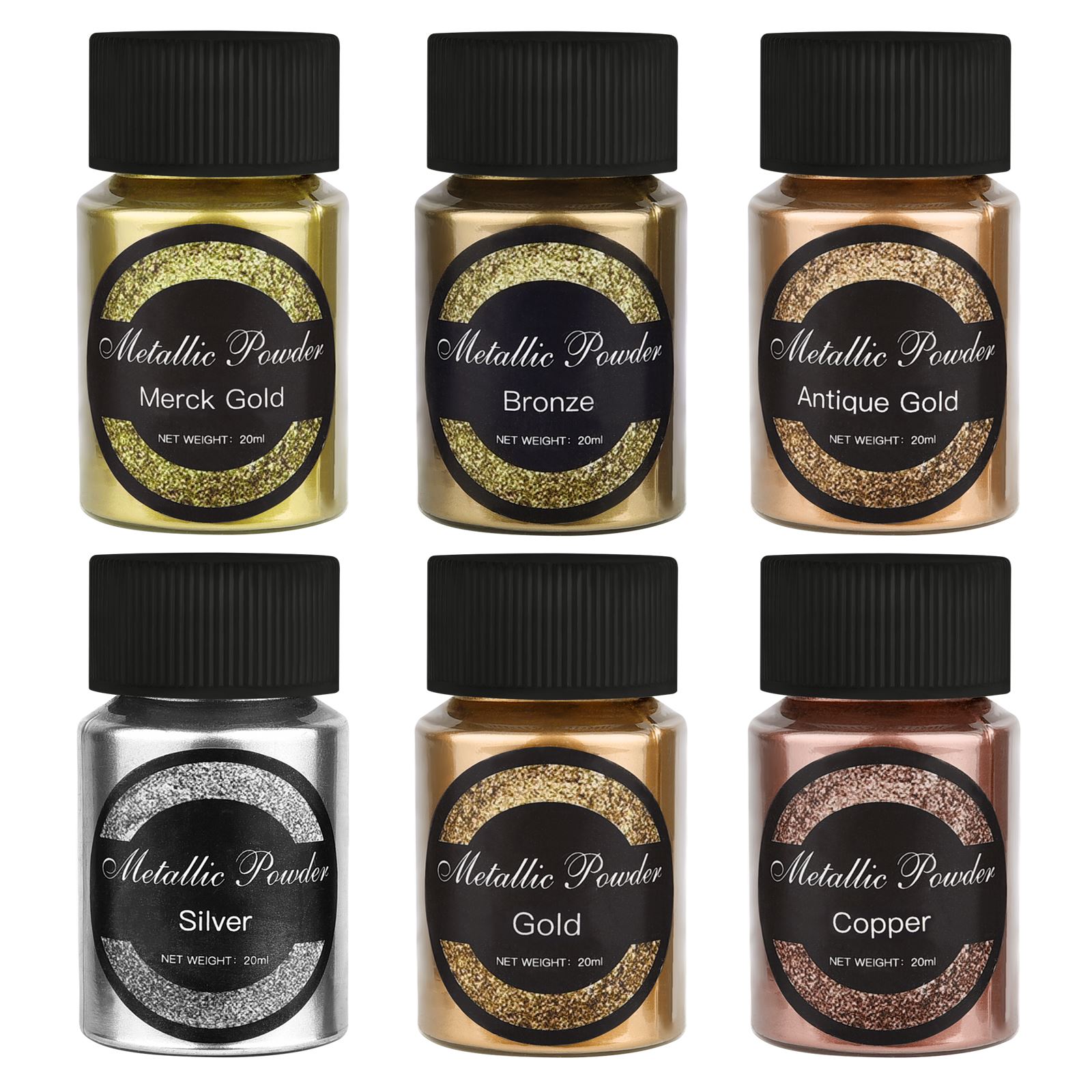 Resin Pigment Powder - Pó Glitter Metálico para Fazer Jóias,