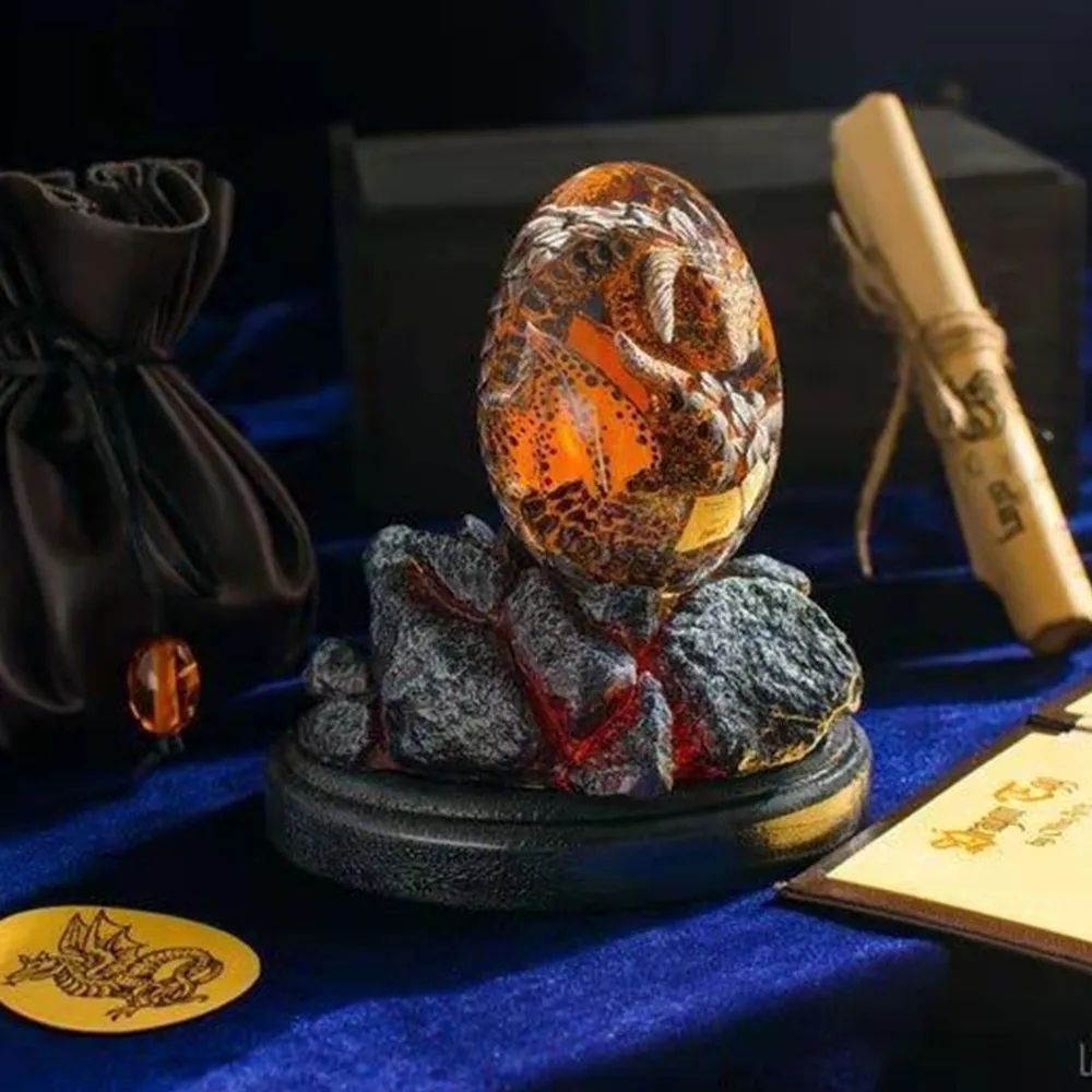 Lava dragão ovo estátua com ba - Art Craft Easter avaliação e preço