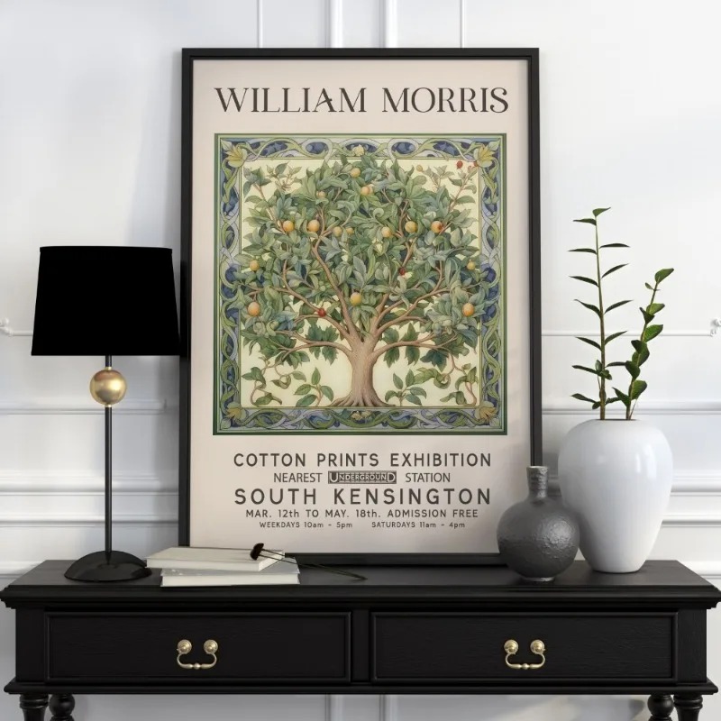 William morris arte cartaz mus - Art Craft William Morris avaliação e preço