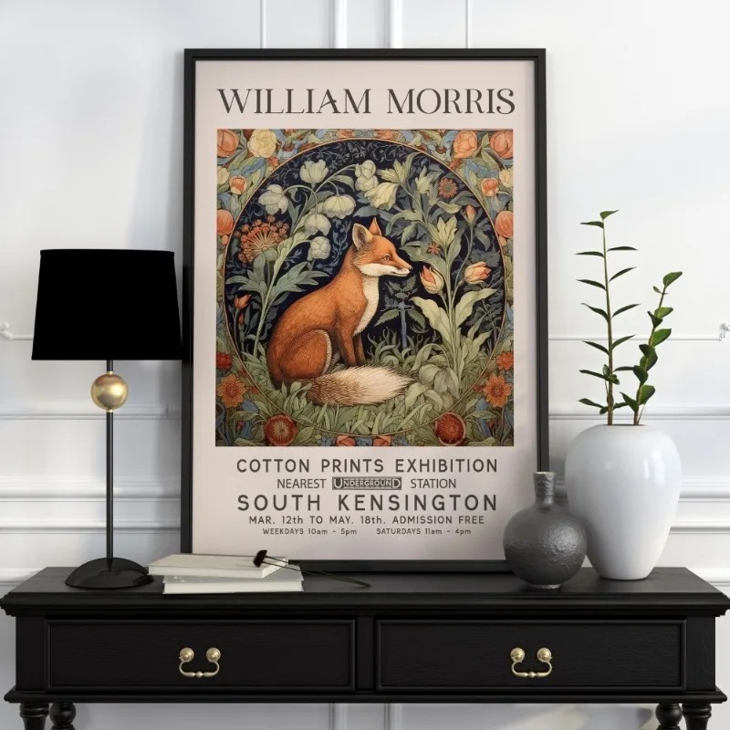William morris arte cartaz mus - Art Craft William Morris avaliação e preço