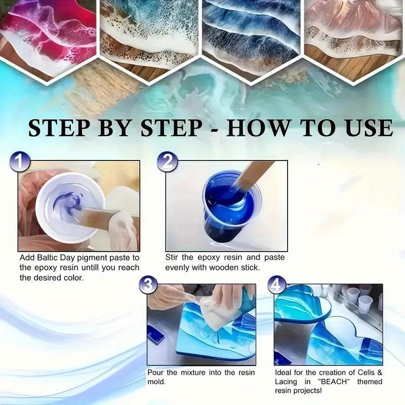24 Cores/8 Cores 5 Gramas 0. 1 - Resin Pigment Powder avaliação e preço