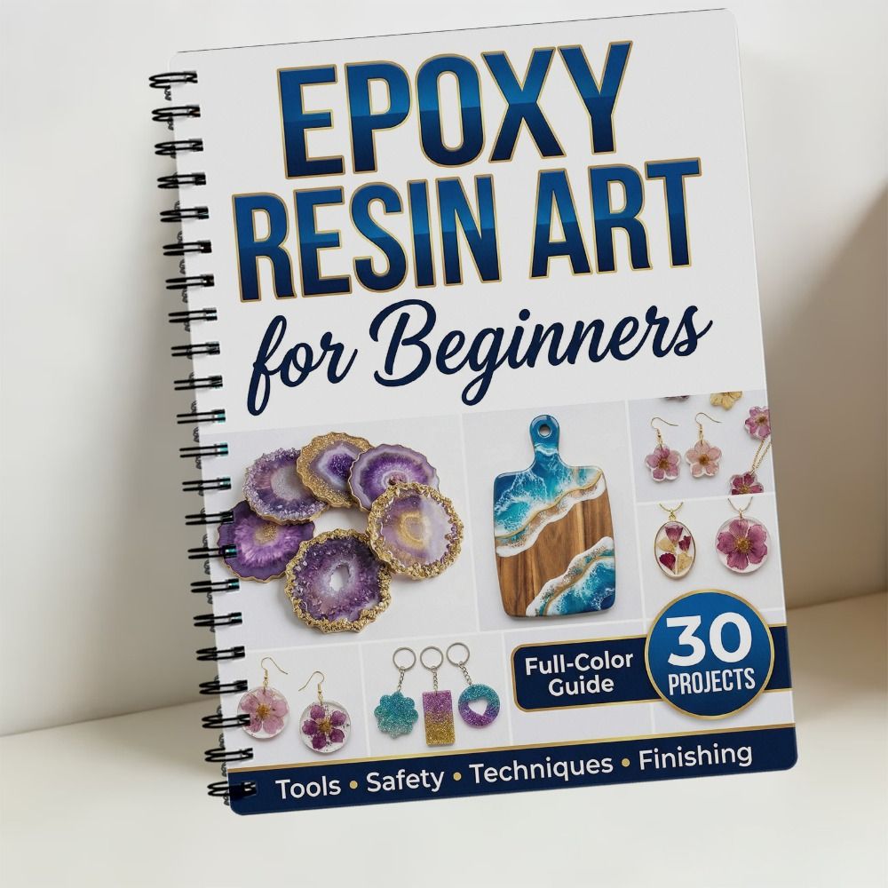 Manual de Arte em Resina Epóxi - Art Craft Notebook avaliação e preço