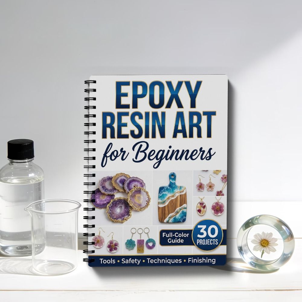 Manual de Arte em Resina Epóxi - Art Craft Notebook avaliação e preço