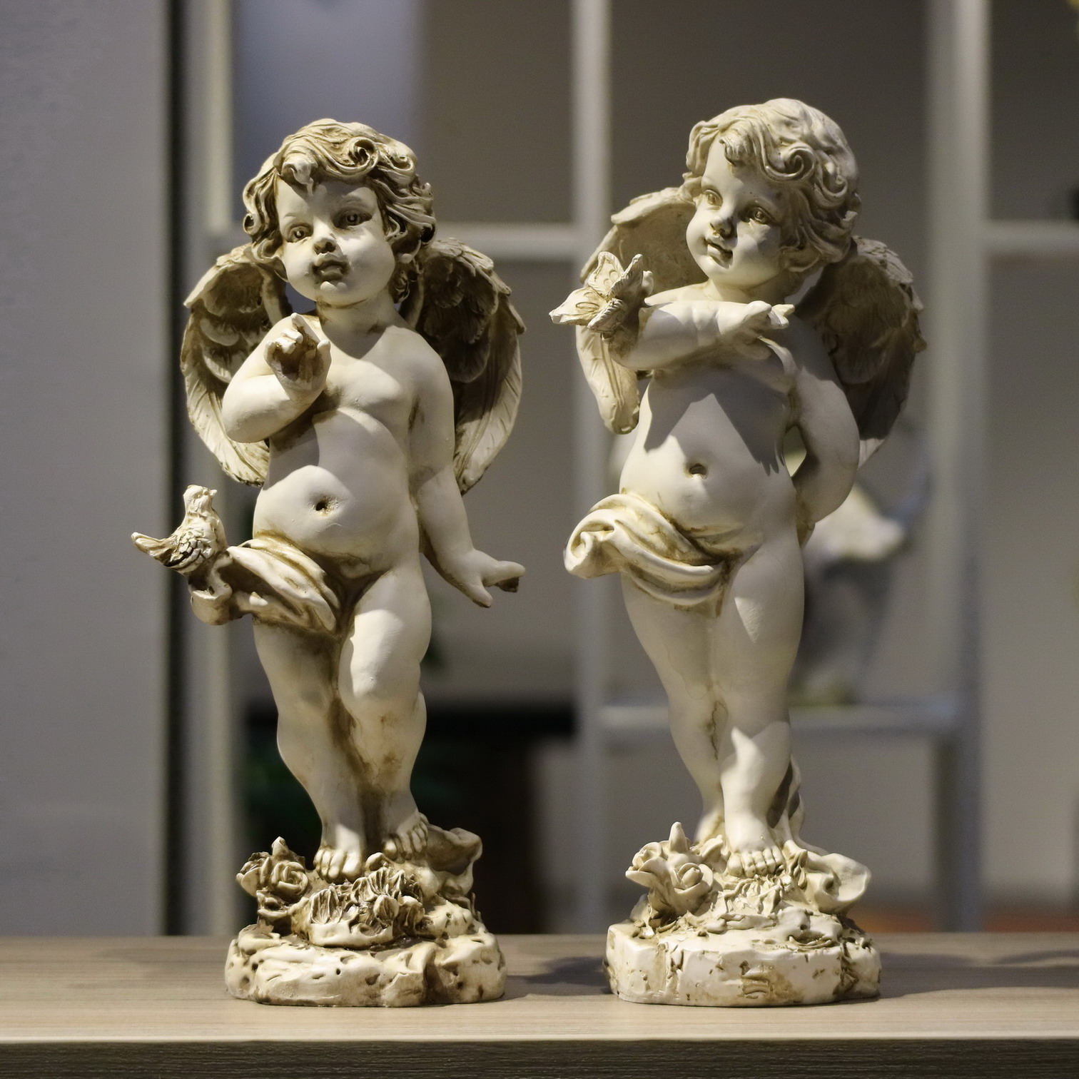 Estatueta de Anjo Retrô em Res - Unique Art Craft avaliação e preço
