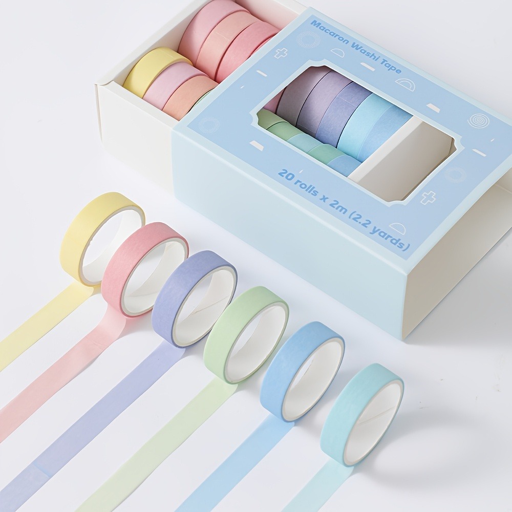 20 Rolos de Fita Macaron, 0,4  - Art Craft Notebook avaliação e preço