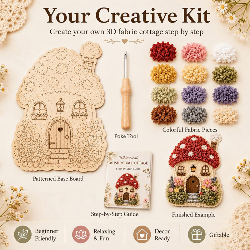 Kit DIY de Arte Poke 3D Casa C - Art Craft Decoration avaliação e preço
