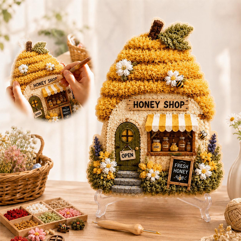 Kit DIY de Arte Poke 3D Casa C - Art Craft Decoration avaliação e preço