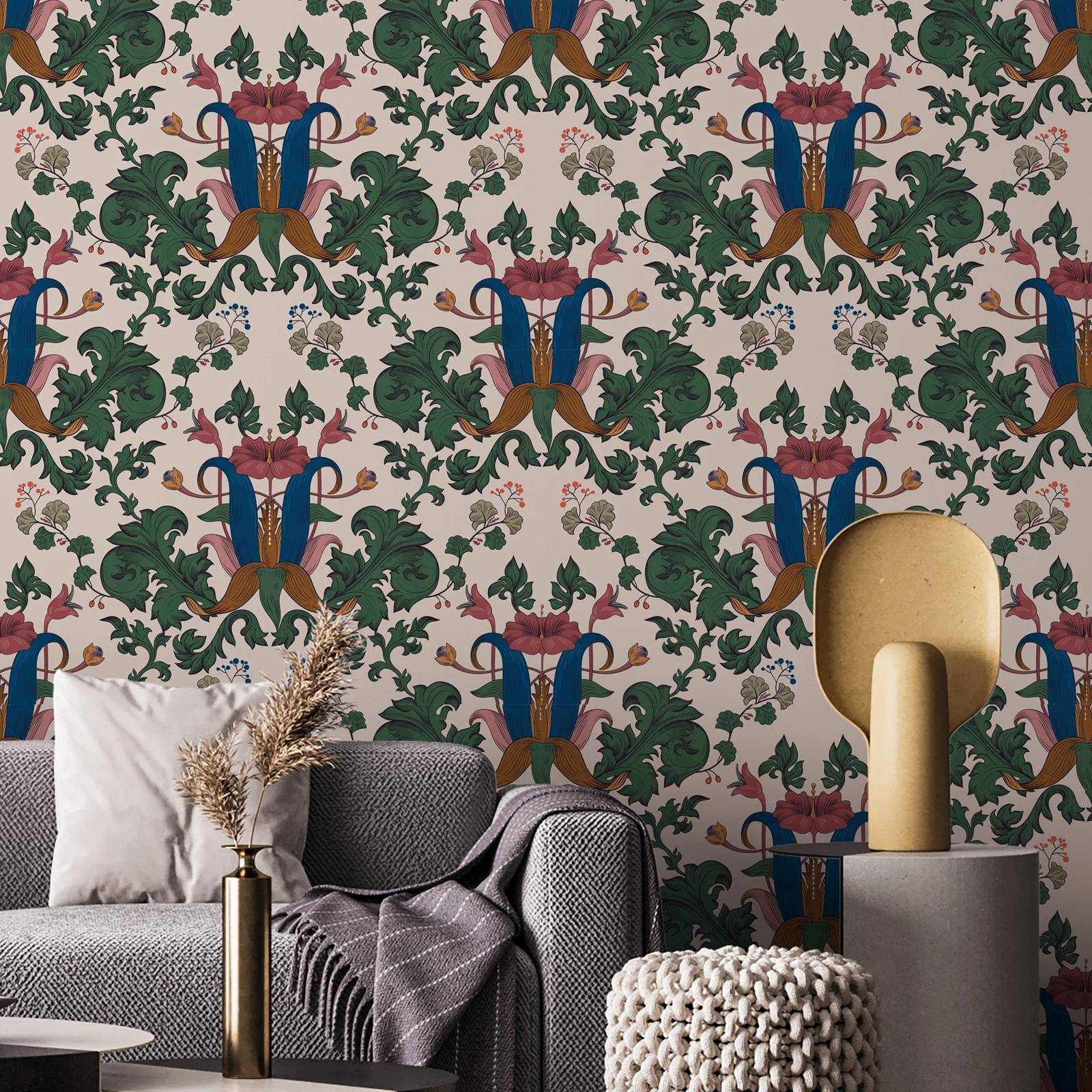 Papel de parede inspirado em W - Art Craft William Morris avaliação e preço