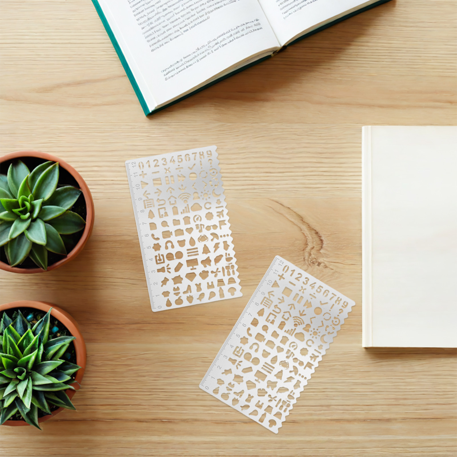 Conjunto de 5 Réguas de Estênc - Art Craft Template avaliação e preço