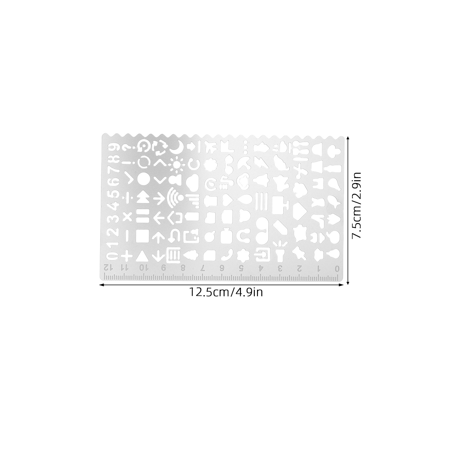 Conjunto de 5 Réguas de Estênc - Art Craft Template avaliação e preço