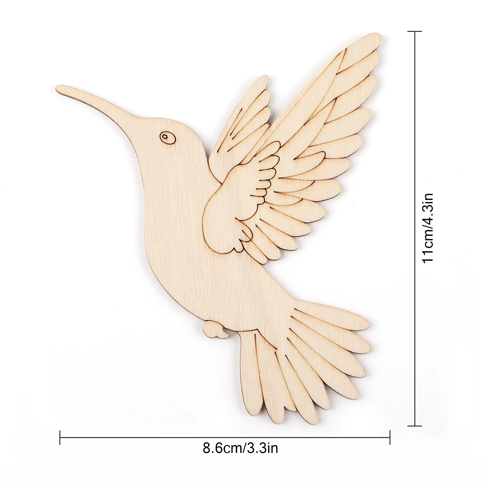 10 peças de recortes de madeir - Art Craft Decoration avaliação e preço