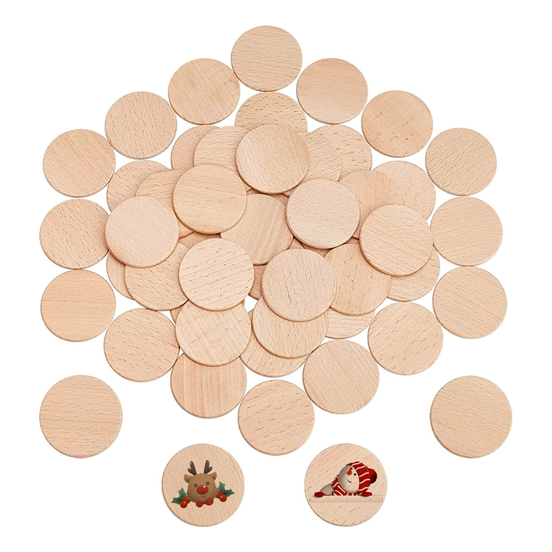 Moedas redondas de madeira de  - Art Craft Letter A avaliação e preço