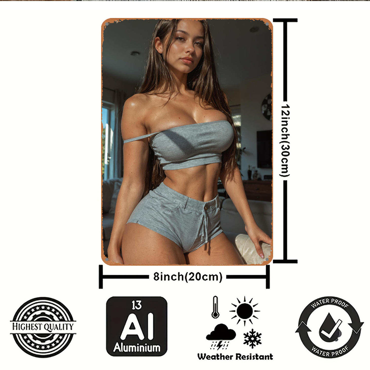 Placa de Metal 2D para Decoraç - Art Craft Decoration avaliação e preço