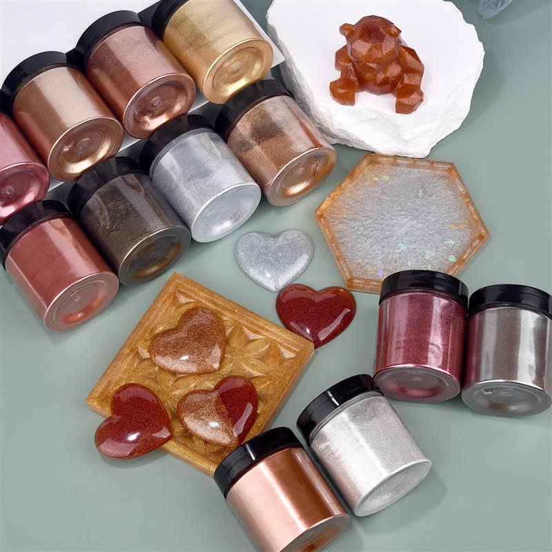 50g shimmer metálico ouro prat - Resin Pigment Powder avaliação e preço