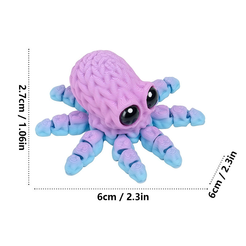 Adorável 3d impresso polvo ímã - Art Craft Easter avaliação e preço