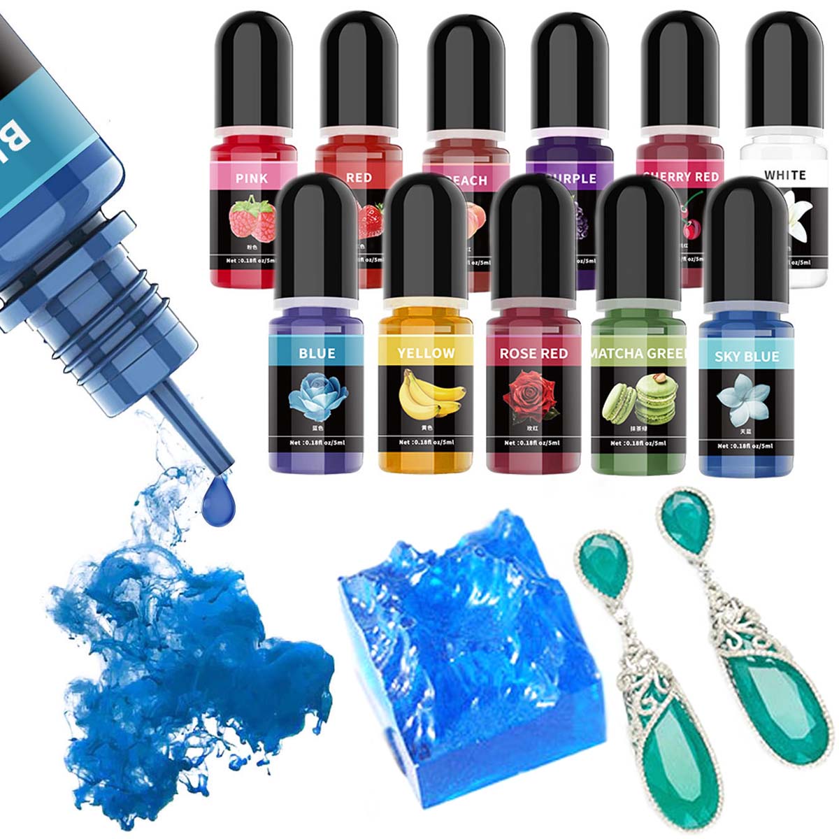 5ml/garrafa pigmento de resina - Resin Pigment Powder avaliação e preço