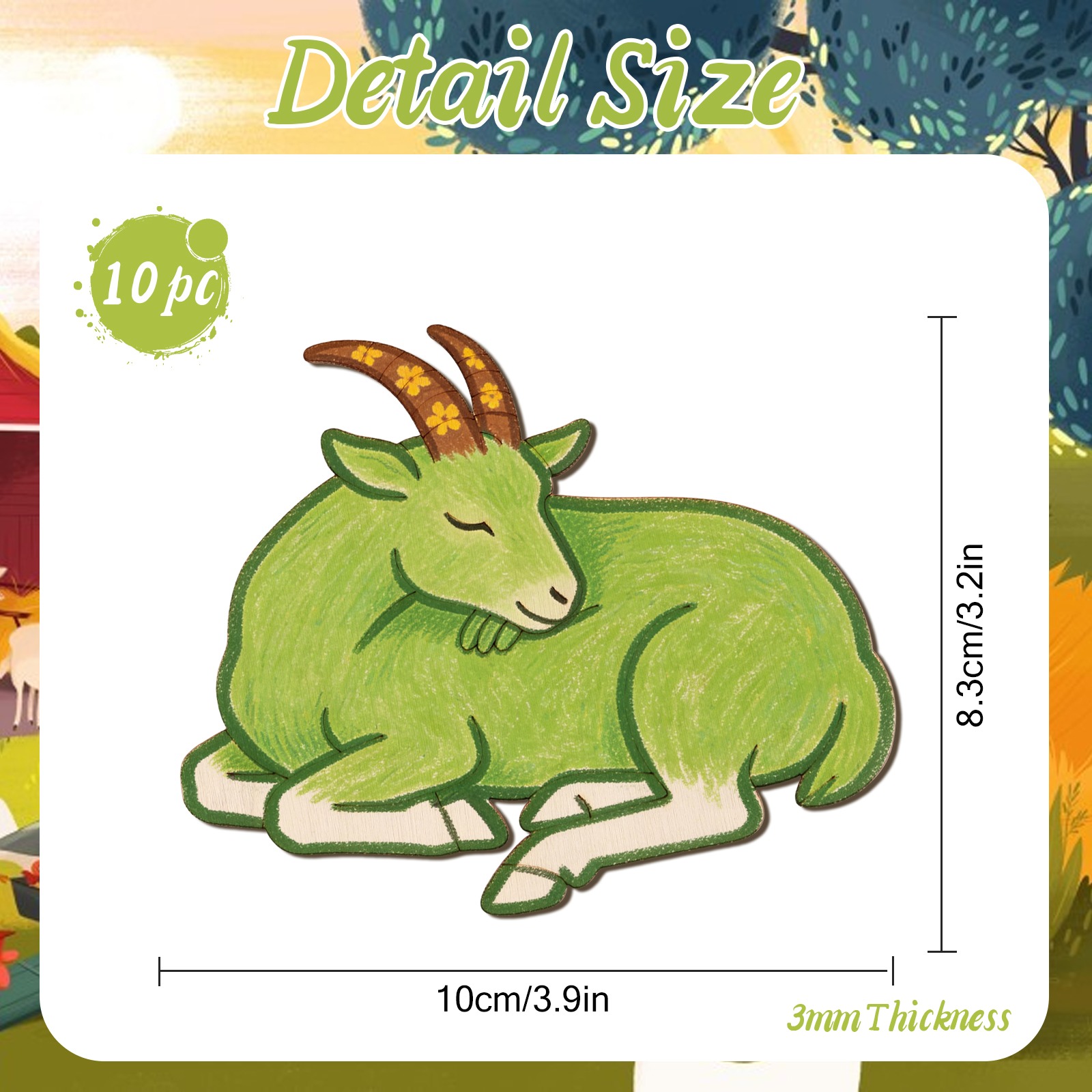 Conjunto de 10 peças de Enfeit - Art Craft Decoration avaliação e preço