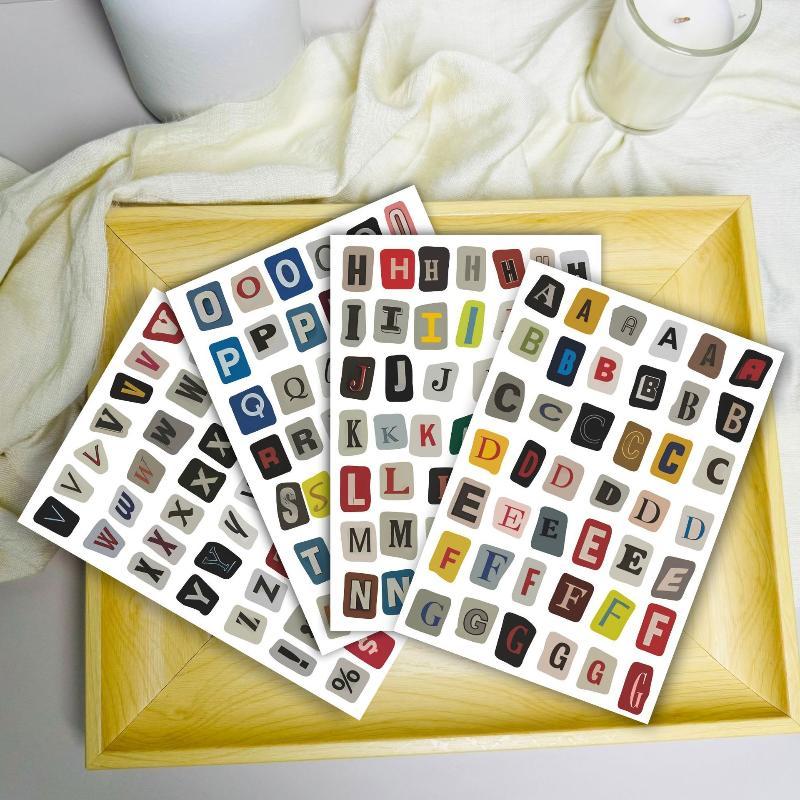 Adesivos de letras inglesas es - Art Craft Notebook avaliação e preço