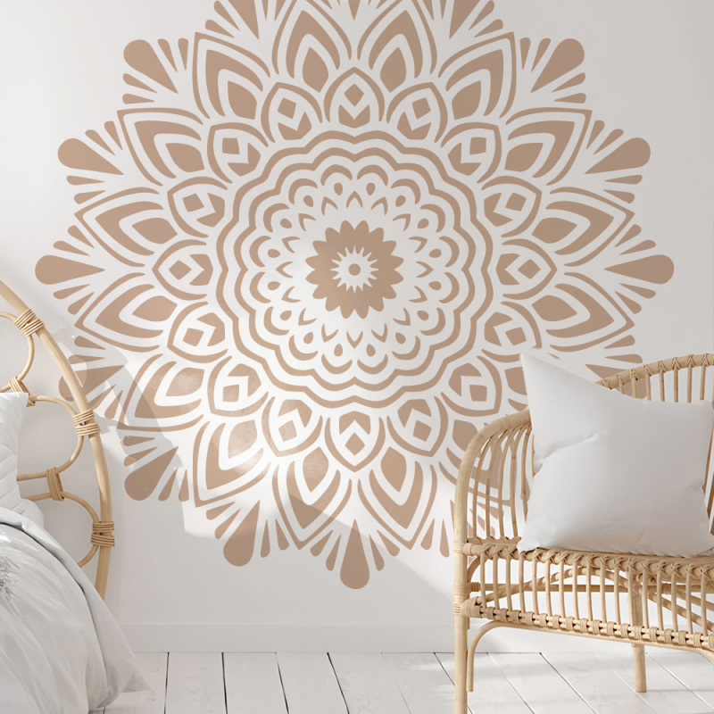 Mandala grande pintura estênci - Art Craft Template avaliação e preço