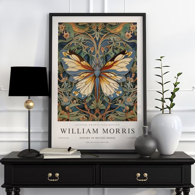 Vintage william morris exposiç - Art Craft William Morris avaliação e preço