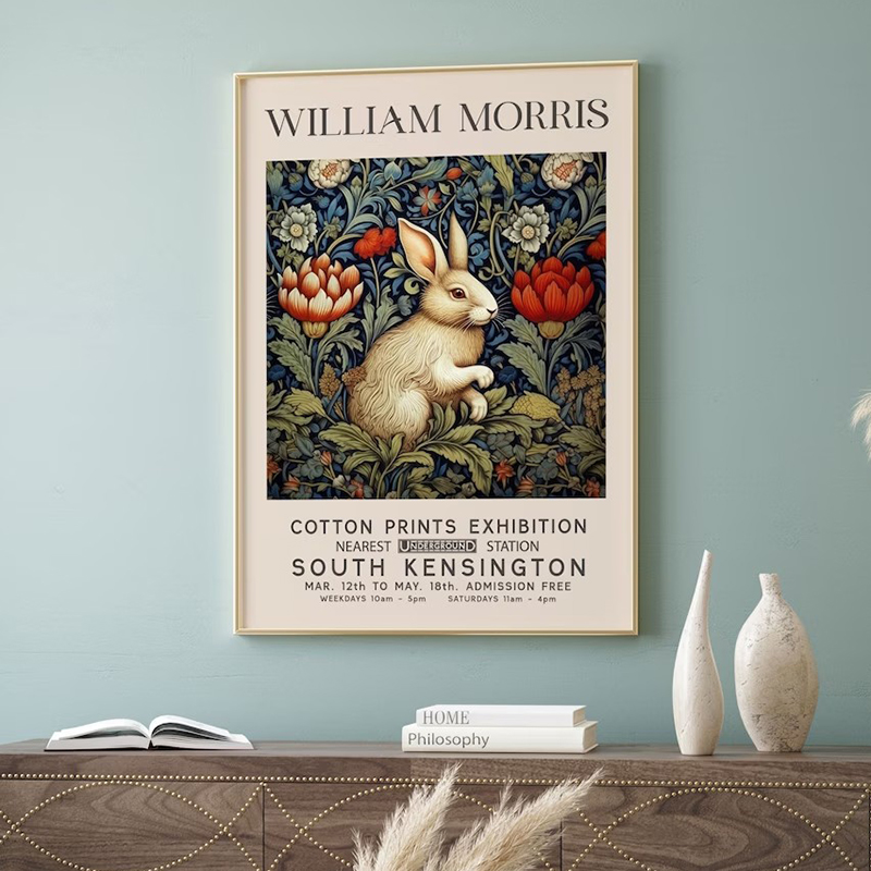 Vintage william morris exposiç - Art Craft William Morris avaliação e preço