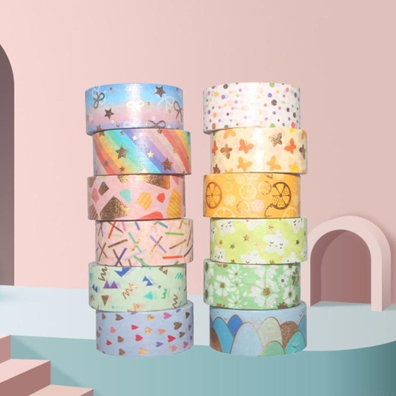 D5bb 12 rolo fita papel decora - Art Craft Notebook avaliação e preço